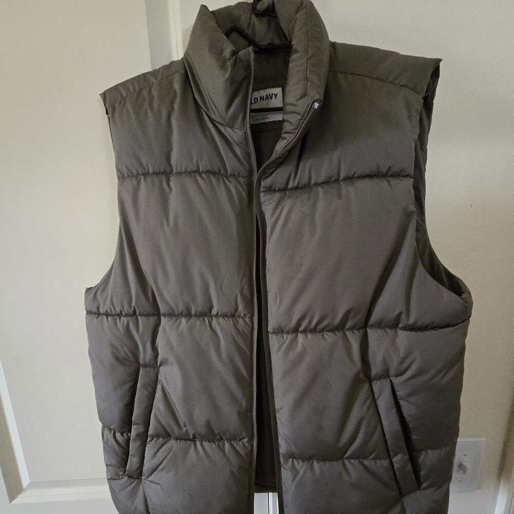 Olive green vest